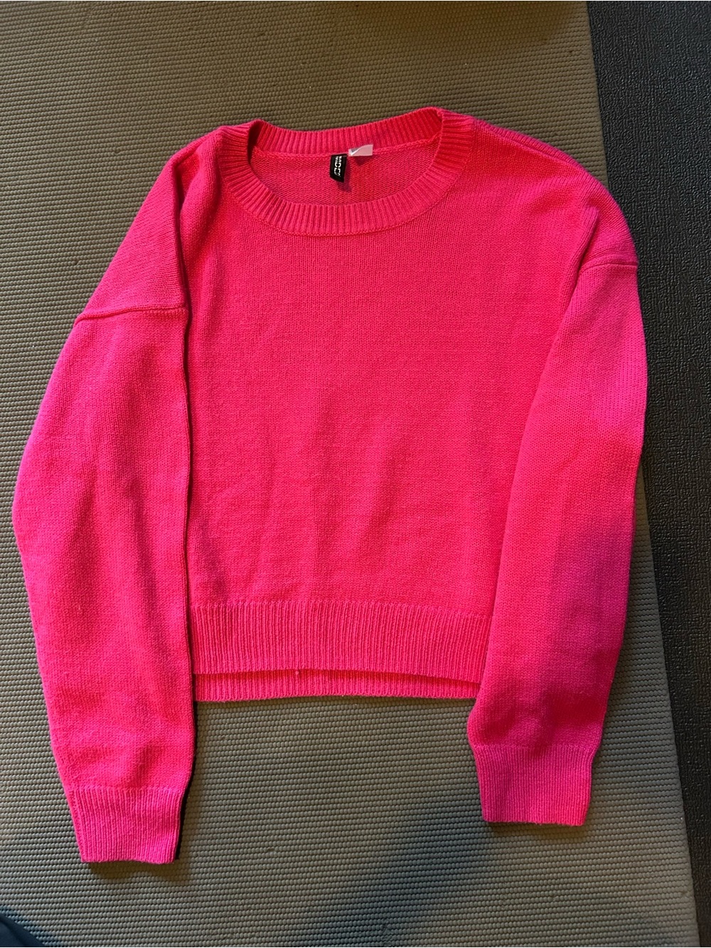 H&M Hot Pink Crew Neck Sweater